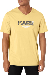 Мужская футболка Karl Lagerfeld Paris с принтом 1159782970 (Желтый, L)