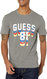 Мужская футболка Guess с рисунком 1159778829 (Серый, XXL)