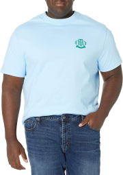 Мужская футболка Tommy Hilfiger с логотипом 1159779126 (Голубой, 3XL)