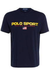 Футболка мужская Polo Ralph Lauren с логотипом 1159779858 (Синий, M)