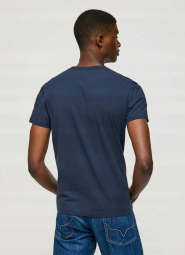 Мужская футболка Pepe Jeans London с логотипом 1159779886 (Синий, M)