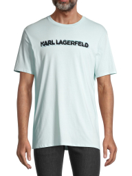 Мужская футболка Karl Lagerfeld Paris с логотипом 1159780276 (Голубой, M)