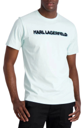 Мужская футболка Karl Lagerfeld Paris с логотипом 1159780278 (Голубой, XL)