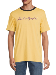 Мужская футболка Karl Lagerfeld Paris с принтом 1159782760 (Желтый, S)