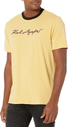 Мужская футболка Karl Lagerfeld Paris с принтом 1159782968 (Желтый, L)
