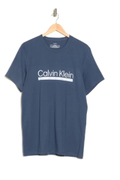 Мужская футболка Calvin Klein с логотипом 1159783771 (Синий, S)