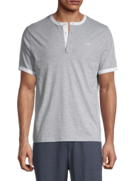 Мужская футболка Michael Kors с пуговицами 1159784802 (Серый, XL)