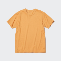 Однотонная футболка UNIQLO 1159784949 (Оранжевый, XS)
