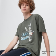 Футболка с рисунком Looney Tunes UNIQLO унисекс 1159785444 (Зеленый, M)