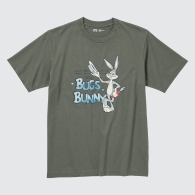 Футболка с рисунком Looney Tunes UNIQLO унисекс 1159785444 (Зеленый, M)