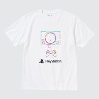 Футболка с рисунком PlayStation UNIQLO унисекс 1159785462 (Белый, M)