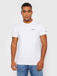 Мужская футболка Pepe Jeans London с логотипом 1159786116 (Белый, XL)