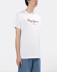 Мужская футболка Pepe Jeans London с логотипом 1159786125 (Белый, M)