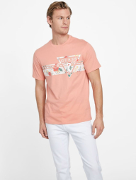 Мужская футболка Guess с логотипом 1159788003 (Розовый, XXL)