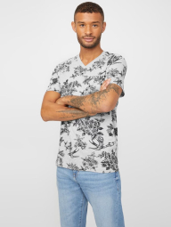 Мужская футболка Guess с принтом 1159788080 (Серый, XS)