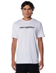 Мужская футболка Karl Lagerfeld Paris с логотипом 1159788408 (Белый, L)