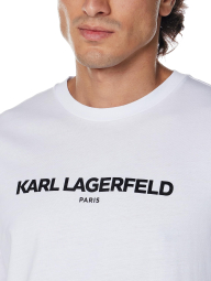 Мужская футболка Karl Lagerfeld Paris с логотипом 1159788771 (Белый, XL)