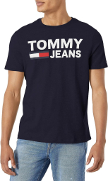 Мужская футболка Tommy Hilfiger с логотипом 1159788473 (Синий, S)