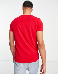 Мужская футболка Tommy Hilfiger с логотипом 1159788528 (Красный, XXL)