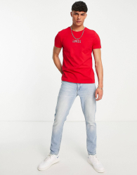 Мужская футболка Tommy Hilfiger с логотипом 1159788526 (Красный, L)