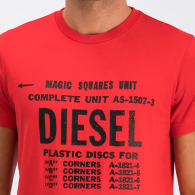 Мужская футболка Diesel с логотипом 1159788803 (Красный, M)