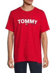 Мужская футболка Tommy Hilfiger с логотипом 1159788807 (Красный, L)
