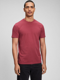 Мужская однотонная футболка GAP 1159789159 (Бордовый, XS)