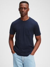 Мужская однотонная футболка GAP 1159788991 (Синий, XS)