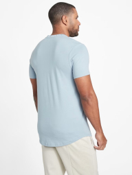Мужская футболка Guess с принтом 1159790554 (Голубой, L)