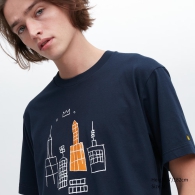 Футболка UT Archive UNIQLO с рисунком Jean-Michel Basquiat 1159791022 (Синий, XXL)