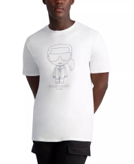 Мужская футболка Karl Lagerfeld Paris с принтом 1159791475 (Белый, XL)