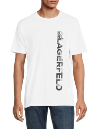 Мужская футболка Karl Lagerfeld Paris с логотипом 1159791587 (Белый, XL)