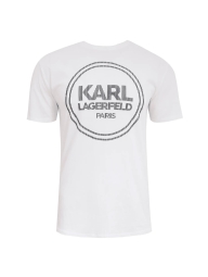 Мужская футболка Karl Lagerfeld Paris с логотипом 1159791882 (Белый, L)