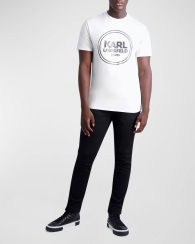 Мужская футболка Karl Lagerfeld Paris с логотипом 1159791882 (Белый, L)