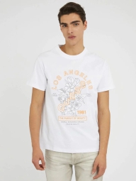 Мужская футболка Guess с принтом 1159791891 (Белый, L)