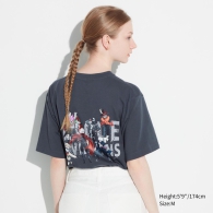 Футболка My Hero Academia от UNIQLO с принтом сзади 1159792522 (Серый, XXL)