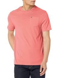Футболка мужская Tommy Hilfiger с круглым вырезом 1159793489 (Розовый, L)