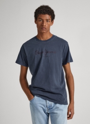 Мужская футболка Pepe Jeans London с логотипом 1159793737 (Синий, M)