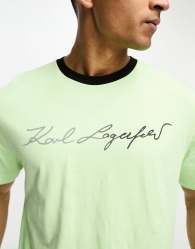 Мужская футболка Karl Lagerfeld Paris с логотипом 1159794264 (Зеленый, L)