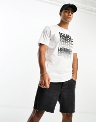 Мужская футболка Karl Lagerfeld Paris с логотипом 1159794170 (Белый, S)
