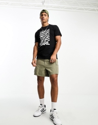 Мужская футболка Karl Lagerfeld Paris с принтом 1159794277 (Черный, L)
