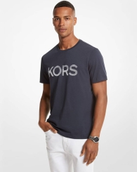 Мужская футболка Michael Kors с логотипом 1159794357 (Синий, M)