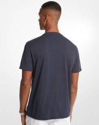 Мужская футболка Michael Kors с логотипом 1159794358 (Синий, L)