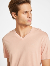 Чоловічі футболки з логотипом 1159795073 (Рожевий, XXL)