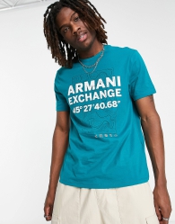 Футболка Armani Exchange с логотипом 1159795188 (Зеленый, M)