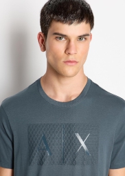 Футболка Armani Exchange з логотипом 1159795347 (Зелений, XL)