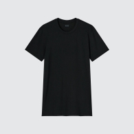 Мужская футболка UNIQLO с технологией HEATTECH 1159795815 (Черный, L)