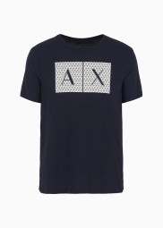 Футболка Armani Exchange с логотипом 1159795838 (Синий, XL)