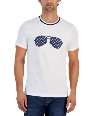 Мужская футболка Michael Kors с рисунком 1159796062 (Белый, M)