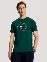 Чоловічі футболки з логотипом Tommy Hilfiger 1159796190 (Зелений, XXXL)